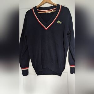 Lacoste Made In France V-neck Knit Sweater